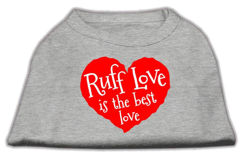 Ruff Love Screen Print Shirt Grey XL (16)