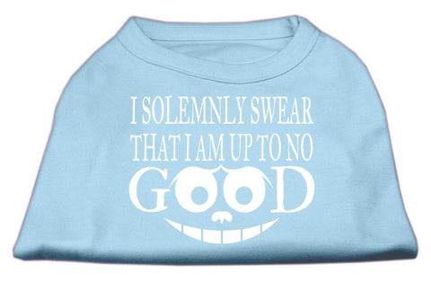 Up to No Good Screen Print Shirt Baby Blue Sm (10)