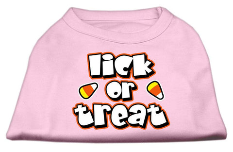 Lick Or Treat Screen Print Shirts Light Pink L (14)