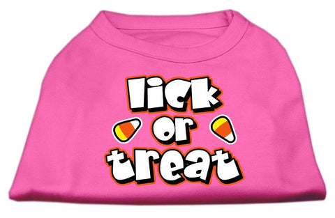 Lick Or Treat Screen Print Shirts Bright Pink S (10)