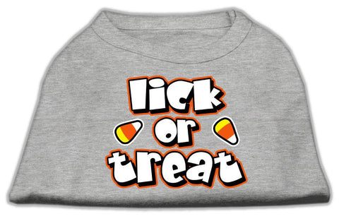 Lick Or Treat Screen Print Shirts Grey XL (16)