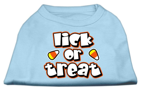 Lick Or Treat Screen Print Shirts Baby Blue XS (8)