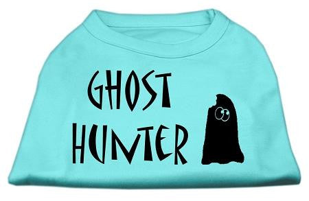 Ghost Hunter Screen Print Shirt Aqua with Black Lettering Lg (14)