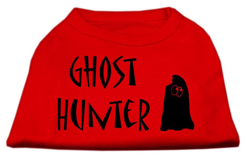 Ghost Hunter Screen Print Shirt Red with Black Lettering Med (12)