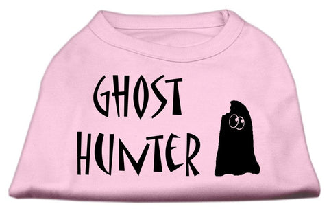 Ghost Hunter Screen Print Shirt Light Pink with Black Lettering Sm (10)