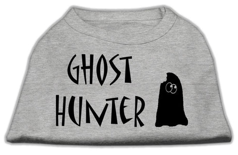 Ghost Hunter Screen Print Shirt Grey with Black Lettering XL (16)