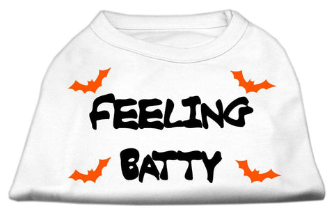 Feeling Batty Screen Print Shirts White Sm (10)