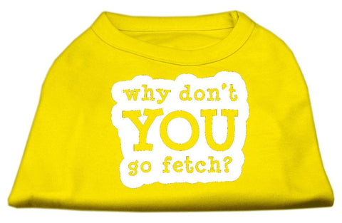 You Go Fetch Screen Print Shirt Yellow Med (12)