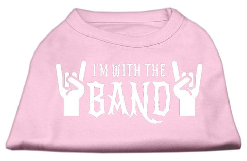 With the Band Screen Print Shirt Light Pink XL (16)