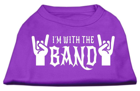 With the Band Screen Print Shirt Purple XL (16)