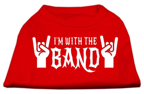 With the Band Screen Print Shirt Red XL (16)