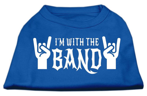 With the Band Screen Print Shirt Blue XXL (18)