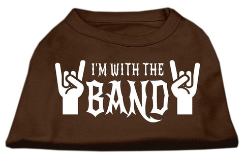 With the Band Screen Print Shirt Brown XXL (18)