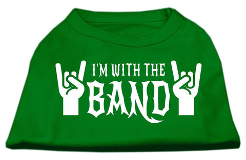 With the Band Screen Print Shirt Green XXL (18)