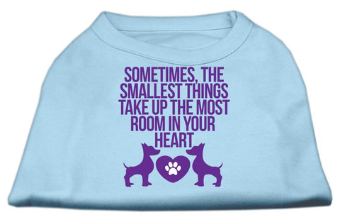 Smallest Things Screen Print Dog Shirt Baby Blue Lg (14)