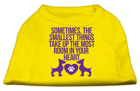 Smallest Things Screen Print Dog Shirt Yellow XXXL (20)