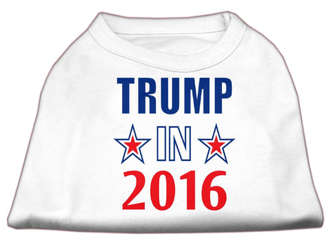 Trump in 2016 Election Screenprint Shirts White Lg (14)