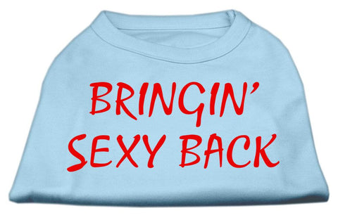 Bringin' Sexy Back Screen Print Shirts Baby Blue XS (8)