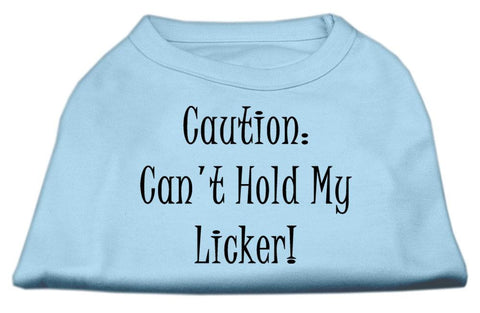 Can't Hold My Licker Screen Print Shirts Baby Blue Lg (14)