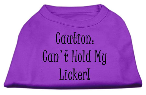 Can't Hold My Licker Screen Print Shirts Purple Sm (10)