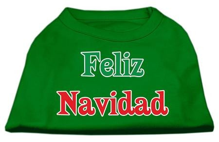 Feliz Navidad Screen Print Shirts Emerald Green XL (16)