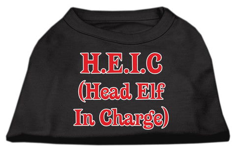 Head Elf In Charge Screen Print Shirt Black  XXXL (20)