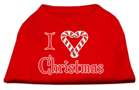 I Heart Christmas Screen Print Shirt  Red Sm (10)