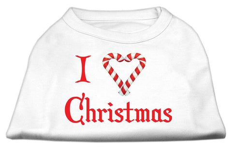 I Heart Christmas Screen Print Shirt  White Sm (10)