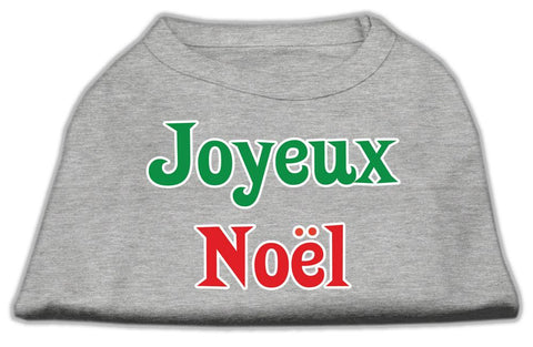 Joyeux Noel Screen Print Shirts Grey S (10)