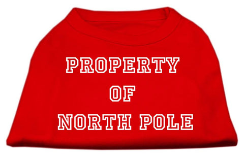 Property of North Pole Screen Print Shirts Red M (12)