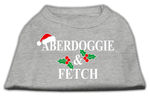 Aberdoggie Christmas Screen Print Shirt Grey XXXL(20)