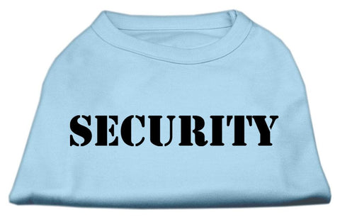 Security Screen Print Shirts Baby Blue w- black text Lg (14)