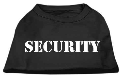 Security Screen Print Shirts Black  w- white text XS (8)