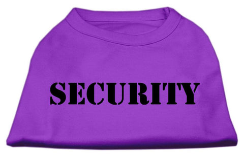 Security Screen Print Shirts Purple w- white text XXL (18)