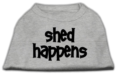 Shed Happens Screen Print Shirt Grey Sm (10)