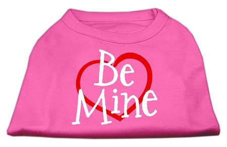 Be Mine Screen Print Shirt Bright Pink XS (8)