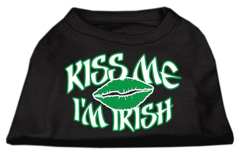 Kiss Me I'm Irish Screen Print Shirt Black  XXXL (20)