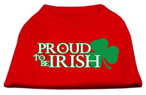 Proud to be Irish Screen Print Shirt Red Med (12)