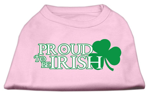 Proud to be Irish Screen Print Shirt Light Pink  Sm (10)