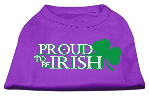 Proud to be Irish Screen Print Shirt Purple Sm (10)