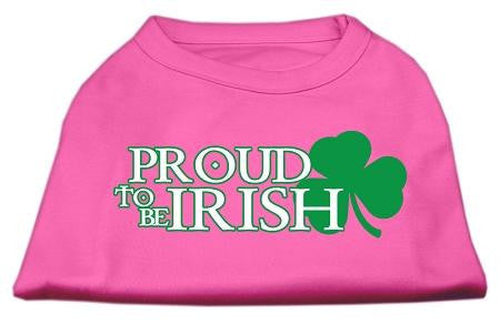 Proud to be Irish Screen Print Shirt Bright Pink XL (16)