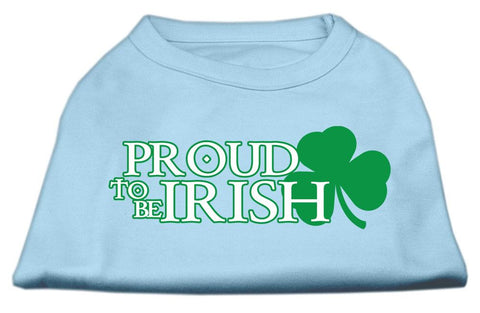 Proud to be Irish Screen Print Shirt Baby Blue XS (8)