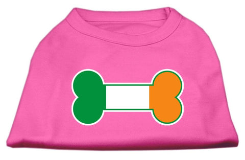 Bone Flag Ireland Screen Print Shirt Bright Pink Lg (14)