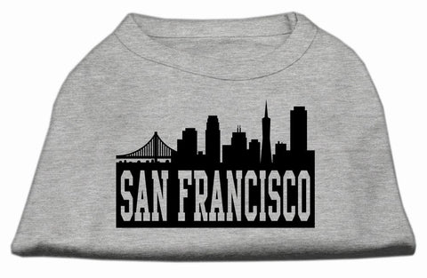 San Francisco Skyline Screen Print Shirt Grey Sm (10)