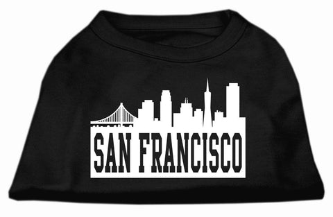 San Francisco Skyline Screen Print Shirt Black XS (8)