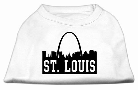 St Louis Skyline Screen Print Shirt White Med (12)