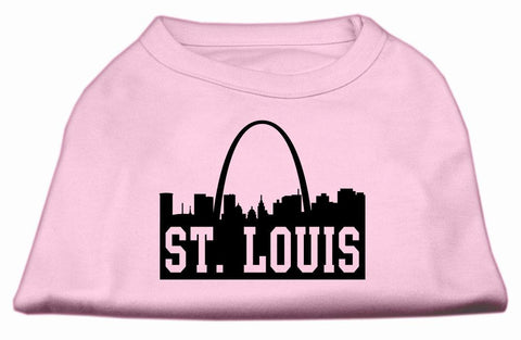 St Louis Skyline Screen Print Shirt Light Pink XL (16)