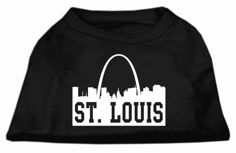 St Louis Skyline Screen Print Shirt Black XXL (18)