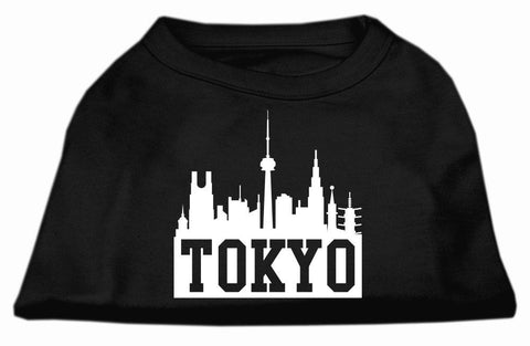 Tokyo Skyline Screen Print Shirt Black Lg (14)