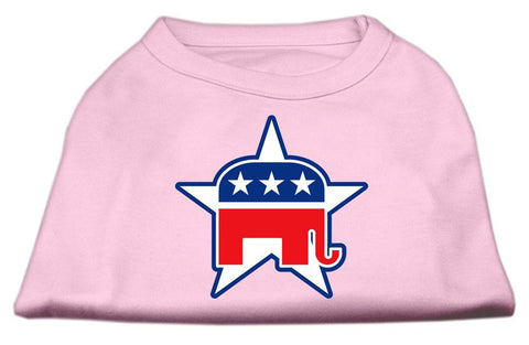 Republican Screen Print Shirts  Light Pink XXL (18)